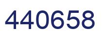 Number 440658 blue image