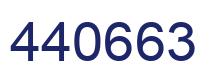 Number 440663 blue image