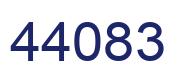 Number 44083 blue image