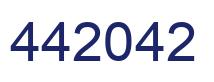 Number 442042 blue image