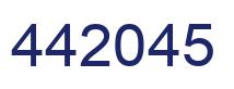 Number 442045 blue image