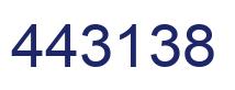 Number 443138 blue image
