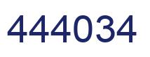 Number 444034 blue image