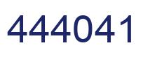 Number 444041 blue image