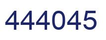 Number 444045 blue image
