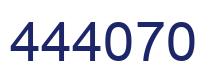 Number 444070 blue image