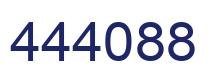 Number 444088 blue image