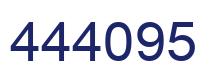 Number 444095 blue image