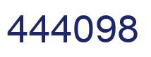 Número 444098 imagen azul