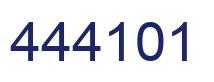 Número 444101 imagen azul