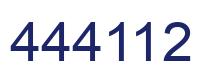 Número 444112 imagen azul