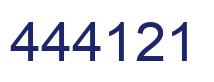 Número 444121 imagen azul