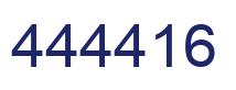 Number 444416 blue image