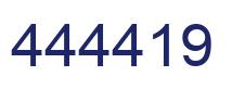 Number 444419 blue image