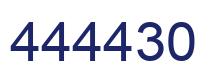 Number 444430 blue image