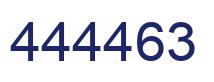 Number 444463 blue image