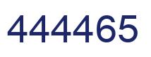 Number 444465 blue image