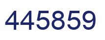 Number 445859 blue image