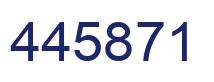Number 445871 blue image