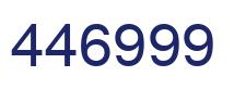 Number 446999 blue image