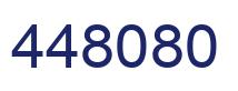 Number 448080 blue image
