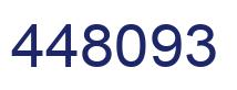 Number 448093 blue image