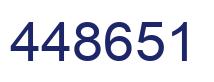 Number 448651 blue image
