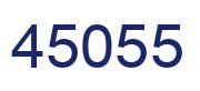 Number 45055 blue image