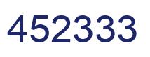 Number 452333 blue image