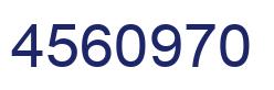 Number 4560970 blue image