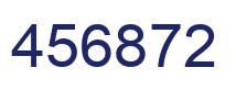 Number 456872 blue image