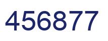 Number 456877 blue image