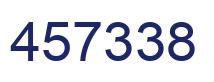 Number 457338 blue image