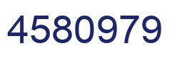Number 4580979 blue image