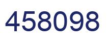 Number 458098 blue image