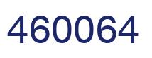 Number 460064 blue image