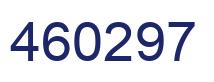 Number 460297 blue image