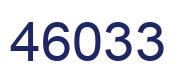 Number 46033 blue image