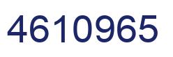 Number 4610965 blue image