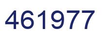 Number 461977 blue image