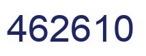 Number 462610 blue image