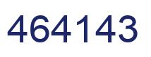 Number 464143 blue image