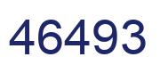 Number 46493 blue image