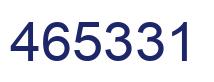 Number 465331 blue image