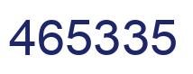 Número 465335 imagen azul
