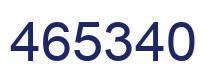 Number 465340 blue image