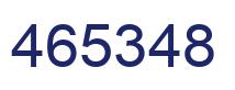 Número 465348 imagen azul