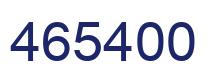 Number 465400 blue image