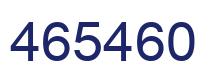 Number 465460 blue image