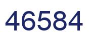 Number 46584 blue image